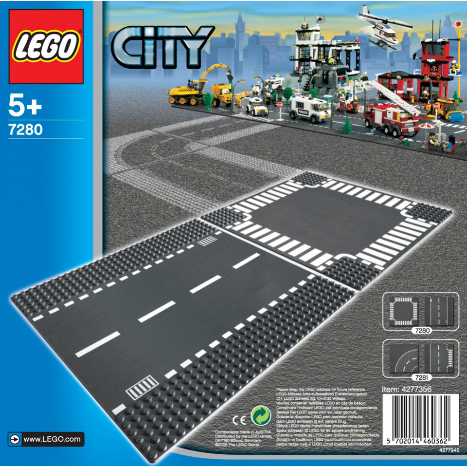 Comprar LEGO City: Placas rectas y placas de cruce (7280) al mejor precio