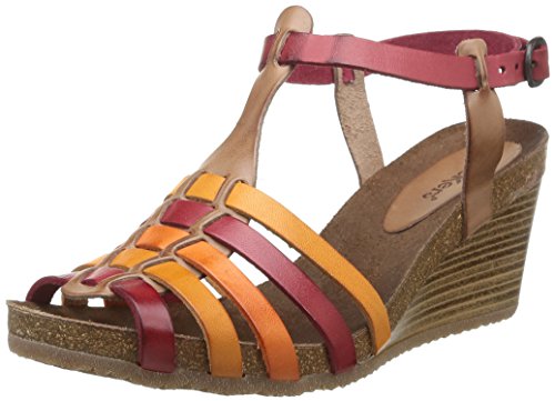Comprar Kickers Spain - Sandalias de vestir de cuero para mujer Rojo Rouge (Rouge/Multico) 37 al mejor precio