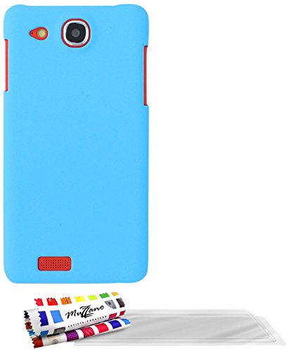 Comprar Muzzano F22034 - Funda para Alcatel One Touch Idol Ultra + 3 protecciones de pantalla, color azul lago al mejor precio
