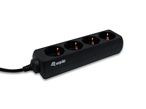 Comprar Equip Power strip 333281 - Extensiones de corriente (1,35m, 250V, 2200W, conector: C14 IEC320, plástico), negro al mejor precio