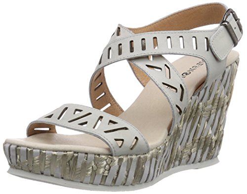 Comprar CAFèNOIR Sandal - Sandalias de vestir de piel para mujer, color blanco, talla 41 al mejor precio