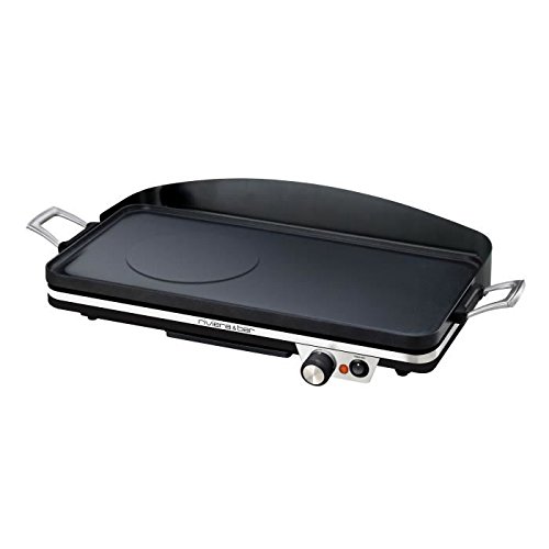 Comprar Riviera & Bar QC448A - Plancha eléctrica, 4 niveles de temperatura, 1900 W, color negro al mejor precio