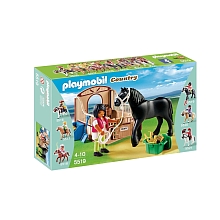 cuadra de caballos de playmobil