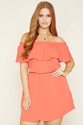 Comprar Vestido Gasa Volante - Tallas Grandes al mejor precio