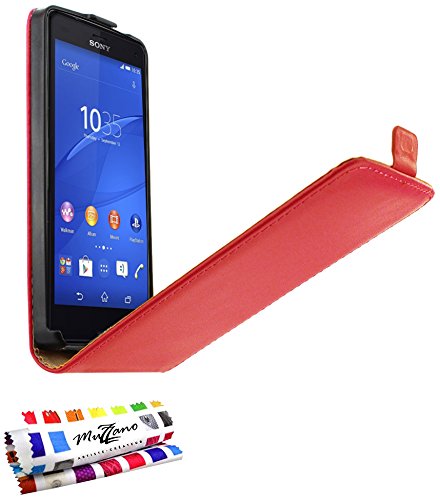 Comprar Muzzano Open Flip - Funda para Sony Xperia Z3 Compact, color rojo al mejor precio