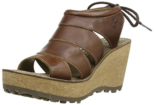 Comprar Fly London GOLA - Sandalias de cordones de cuero para mujer, Marrón (Tan), 3 uk al mejor precio