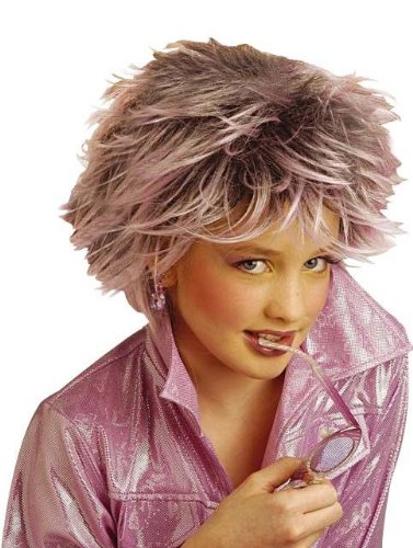 Comprar Wig with purple highlights, for girls (peluca) al mejor precio