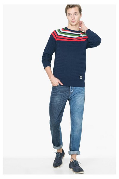 Comprar Desigual - Hombre - Jersey de punto grueso azul marino - Adam - Size XXL al mejor precio