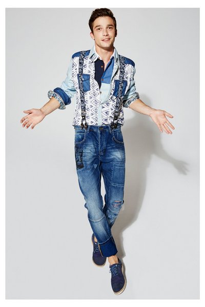Comprar Desigual - Hombre - Camisa con denim para hombre - Dallas - Size S al mejor precio
