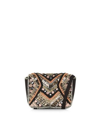 Comprar Multicoloured Beaded Pom Pom Across Body Bag al mejor precio