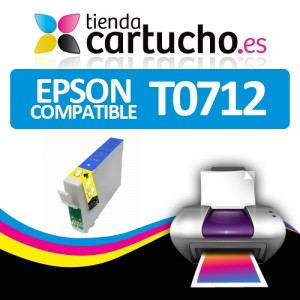 Comprar CARTUCHO COMPATIBLE EPSON T0712 CYANCARTUCHO COMPATIBLE EPSON T0712 CYAN al mejor precio