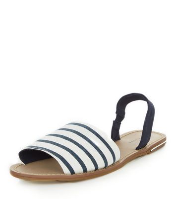 Comprar Blue Stripe Sling Back Sandals al mejor precio