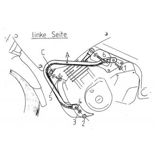 Comprar Defensa de motor Yamaha TDM 850 AB96 NEGRO al mejor precio