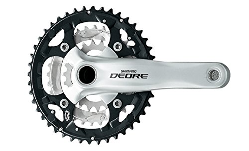 Comprar Shimano Deore FCM590E422XS - Bielas 175 Mm 44/32/22 Ht2, color plata al mejor precio