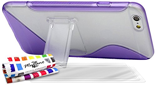 Comprar Muzzano F853167 - Funda para Apple iPhone 6 Plus, incluye 3 protecciones de pantalla, color violeta al mejor precio