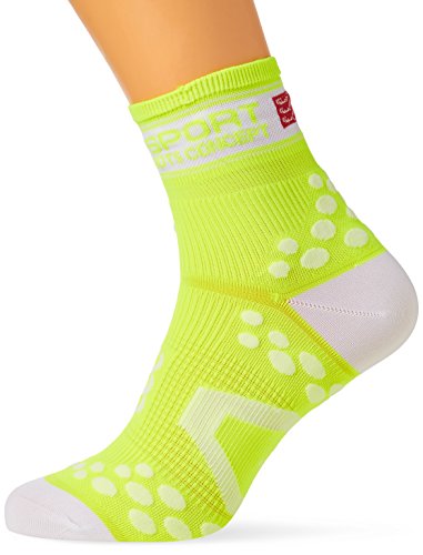 Comprar Compressport Run Fluo - Calcetín de running unisex, color amarillo, talla 5 al mejor precio