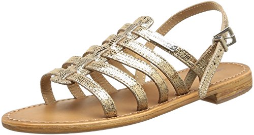 Comprar Les Tropéziennes par M. Belarbi Brillant - Sandalias de vestir de cuero para mujer dorado oro 41 al mejor precio
