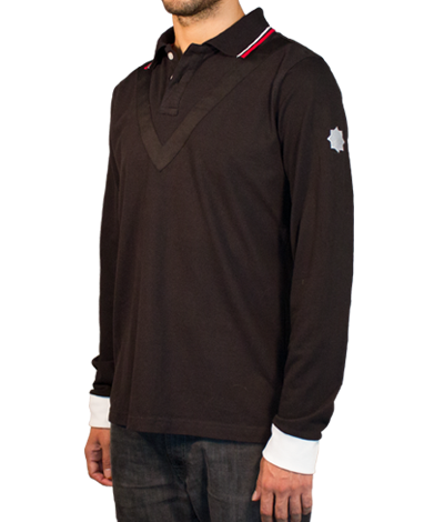 Comprar Polo negro de manga larga – Polos Leandro Cano al mejor precio