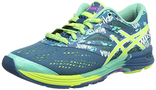 Comprar ASICS Gel-Noosa Tri 10 - Zapatillas de running para mujer,  color Azul (Mosaic Blue/Flash Yellow/Pink 5307), talla 39 al mejor precio