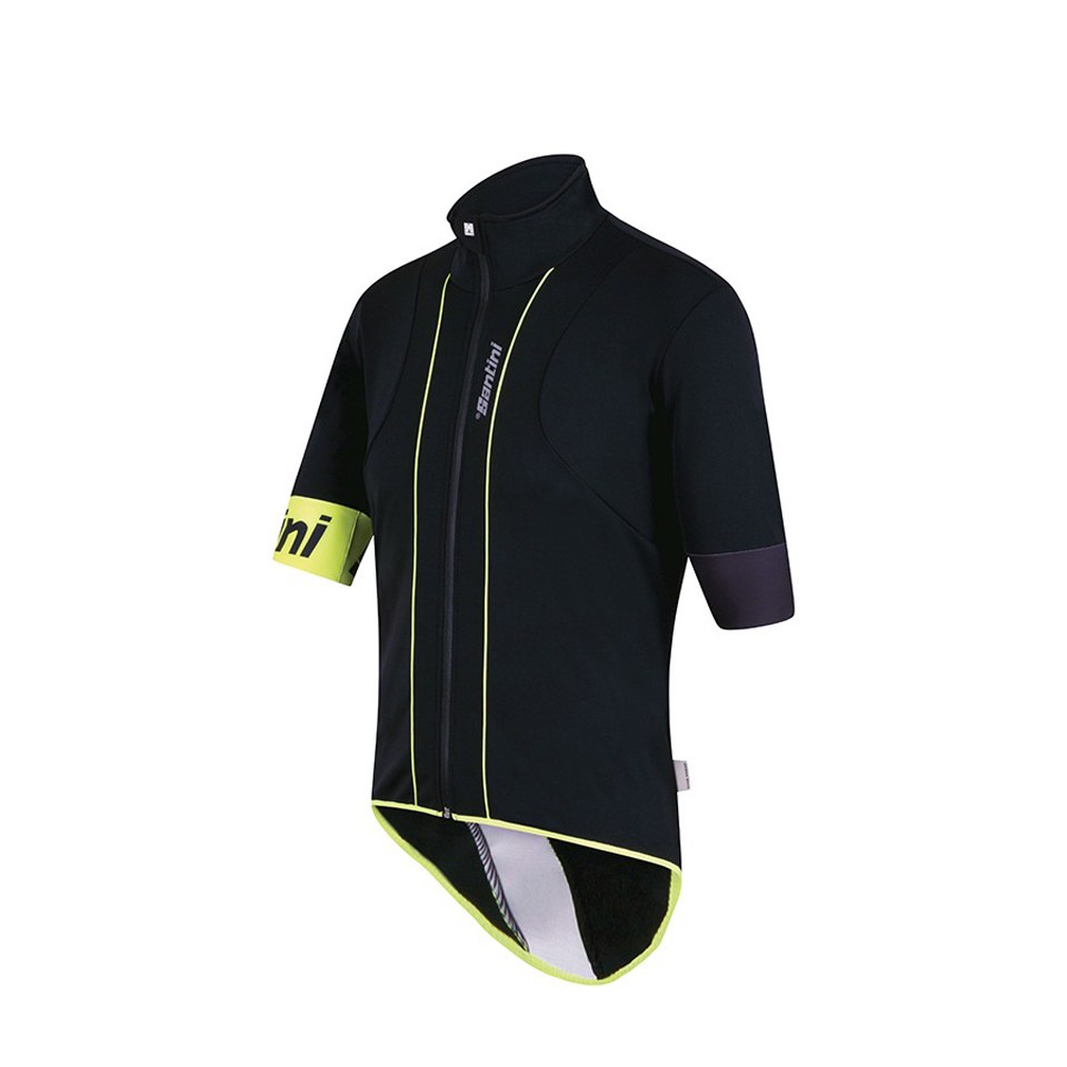 Comprar Santini Reef Water+Wind Resistant Jersey - Black/Yellow - L al mejor precio