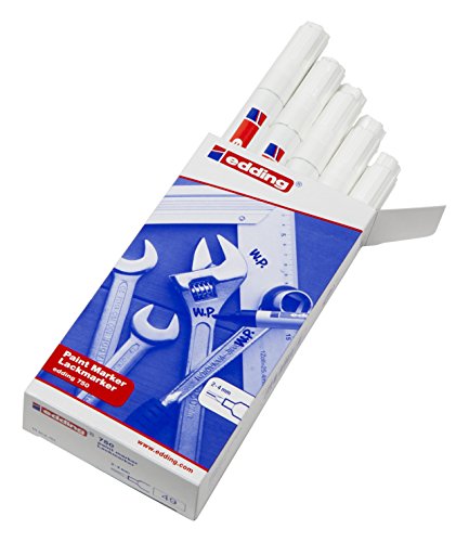 Comprar Edding 750 - Marcador de tinta opaca, 10 unidades, color blanco al mejor precio
