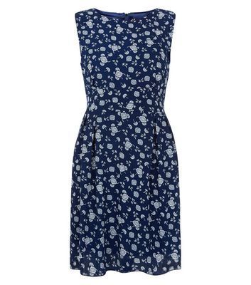 Comprar Tenki Blue Floral Print Sleeveless Dress al mejor precio