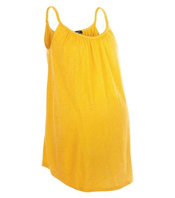 Comprar Maternity Yellow Plaited Trim Vest al mejor precio