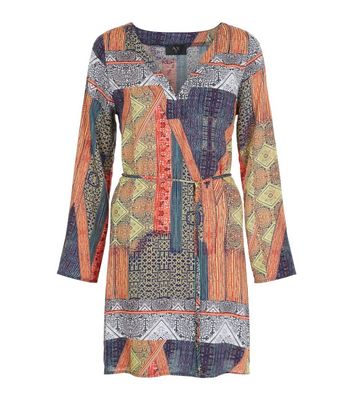 Comprar AX Paris Multicoloured Aztect Print Shirt Dress al mejor precio