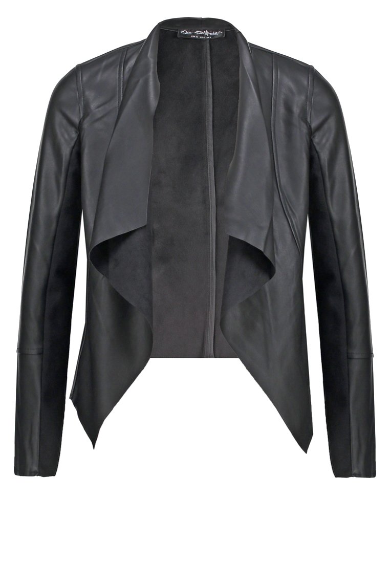 Comprar Miss Selfridge Chaqueta de cuero sintético black al mejor precio