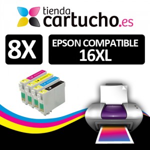 Comparar mejores precios PACK 8 (ELIJA COLORES) CARTUCHOS COMPATIBLES EPSON 16XLPACK 8 (ELIJA COLORES) CARTUCHOS COMPATIBLES EPSON 16XL con descuentos Comprar PACK 8 (ELIJA COLORES) CARTUCHOS COMPATIBLES EPSON 16XLPACK 8 (ELIJA COLORES) CARTUCHOS COMPATIBLES EPSON 16XL al mejor precio