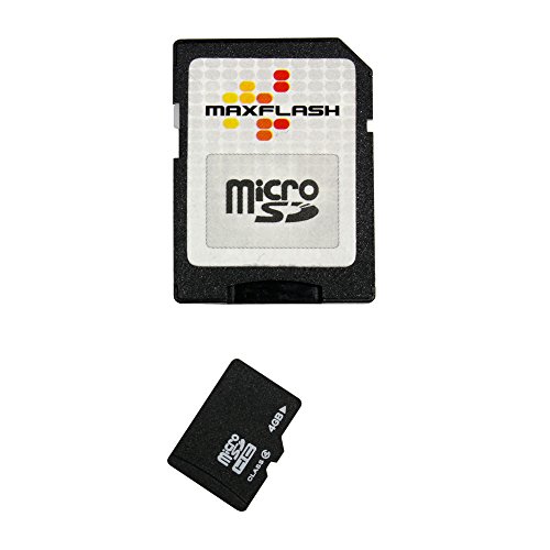 Comprar MaxFlash 4GB microSD - Tarjeta de memoria (4 GB, Micro Secure Digital (MicroSD), 4 MB/s, Negro, 0 - 60 °C, 1,100 cm) al mejor precio