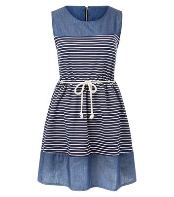 Comprar Mela Navy Stripe Skater Dress al mejor precio