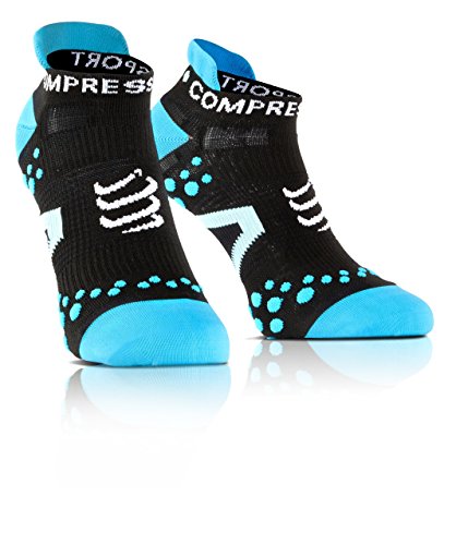 Comprar Compressport Run Lo - Calcetín de running unisex, color negro / azul, talla 3 al mejor precio