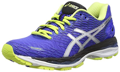 Comprar ASICS GEL-Nimbus 18 (RIO) Zapatillas de running , Mujer, Azul (Blue Purple/Silver/Sunny Lime), 37 al mejor precio