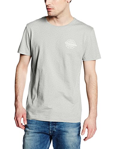 Comprar Jack & Jones Smooth-camiseta Hombre    Gris Gris (Light Grey Melange) X-Large al mejor precio