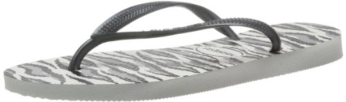 Comprar Havaianas Slim Animals Chanclas, mujer, Blanco (Weiß (white/grey 0205)), 43/44 EU (41/42 BR) al mejor precio