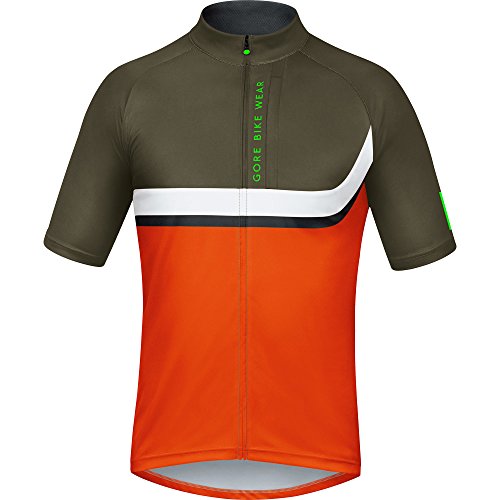 Comprar Gore Bike Wear Power Trail - Maillot para hombre, color naranja / verde, talla S al mejor precio