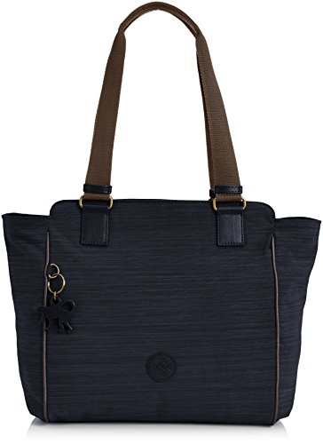 Comprar Kipling JULIENE S BPC - Bolso de hombro de material sintético mujer, color azul, talla 42x29x15 cm (B x H x T) al mejor precio