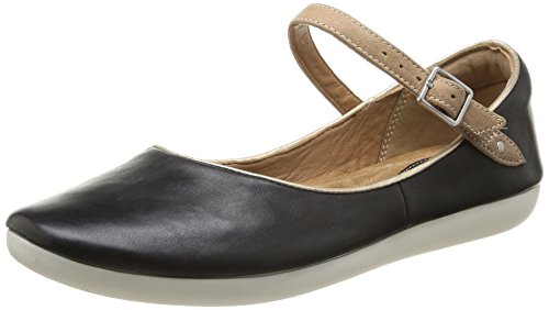 Comprar Clarks Feature Film - Bailarinas de cuero para mujer, color negro, talla 42 al mejor precio