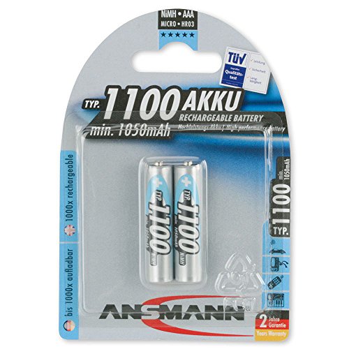 Comprar Ansmann 5035222 - Micro, tipo AAA 1100mAh pila altamente capacitiva profesional/multiuso, foto digital, 2 unidades al mejor precio