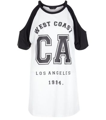 Comprar Black West Coast Los Angeles Cold Shoulder Top al mejor precio