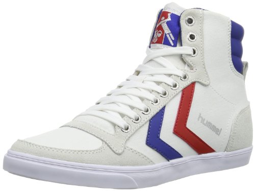Comprar hummel HUMMEL SLIMMER STADIL HIGH - Zapatillas de lona para hombre, color blanco, talla 48 al mejor precio