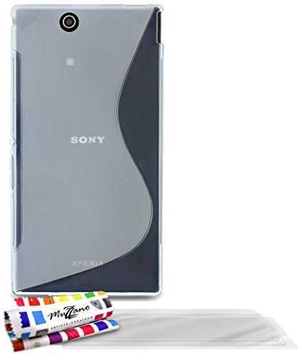 Comprar Muzzano Le S - Funda para Sony Xperia Z Ultra + 3 protecciones de pantalla, transparente al mejor precio