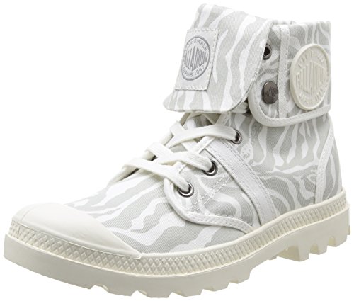 Comprar Palladium Baggy Animals - Botas de canvas para mujer gris Gris (Zebra/Off White) 41 al mejor precio