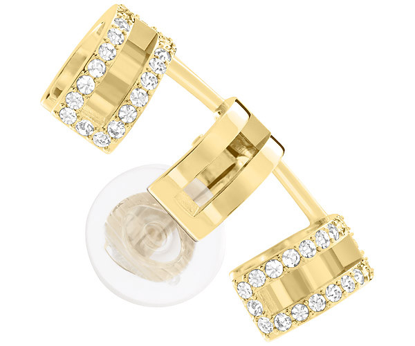 Comprar Swarovski Cubist Pendiente ear cuff Blanco Chapado en oro al mejor precio