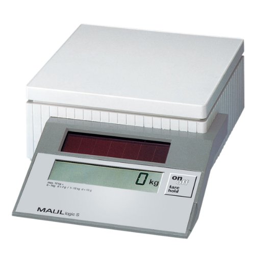 Comprar MAUL Solar Parcel Scale logicS - pesacartas (Color blanco, 252 x 165 x 70 mm) al mejor precio
