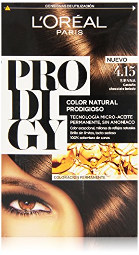 Comparar mejores precios L'Oreal Paris Coloración Sin Amoniaco Prodigy 4.15 Castaño chocolate helado Siena con descuentos Comprar L'Oreal Paris Coloración Sin Amoniaco Prodigy 4.15 Castaño chocolate helado Siena al mejor precio