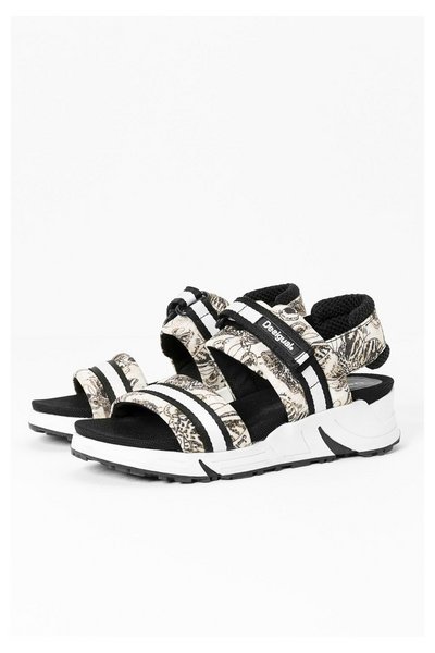Comprar Desigual - Mujer - Sandalias deportivas blancas y negras - Sables 4 - Size 36 al mejor precio