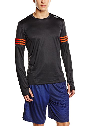 Comprar adidas RS LS M - Camiseta para hombre, color negro / rojo / blanco, talla XL al mejor precio