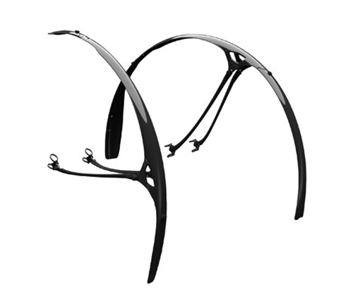 Comprar Crud Roadracer Mk2 - Juego de guardabarros para bicicleta (delantero y trasero), color negro Talla:talla única al mejor precio